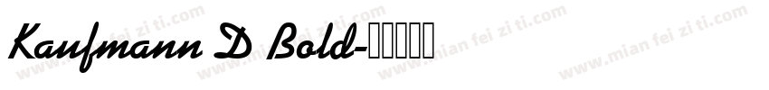 Kaufmann D Bold字体转换